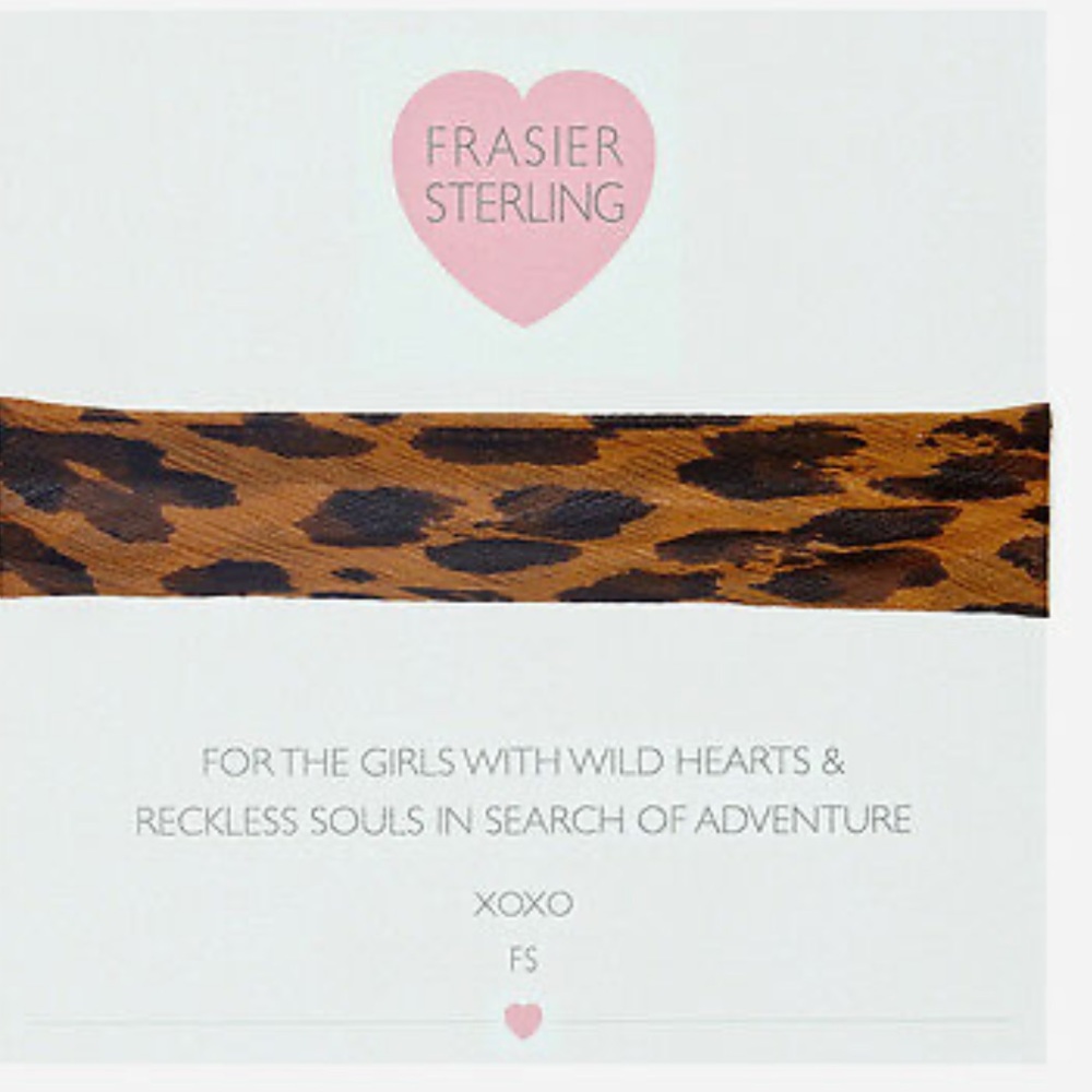 NWT Frasier Sterling Def Leopard Choker